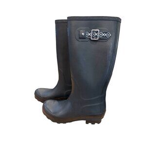 Pendelton Tall Classic Rubber Rain Boots With Buckle Womens Sz 6 Good Condition